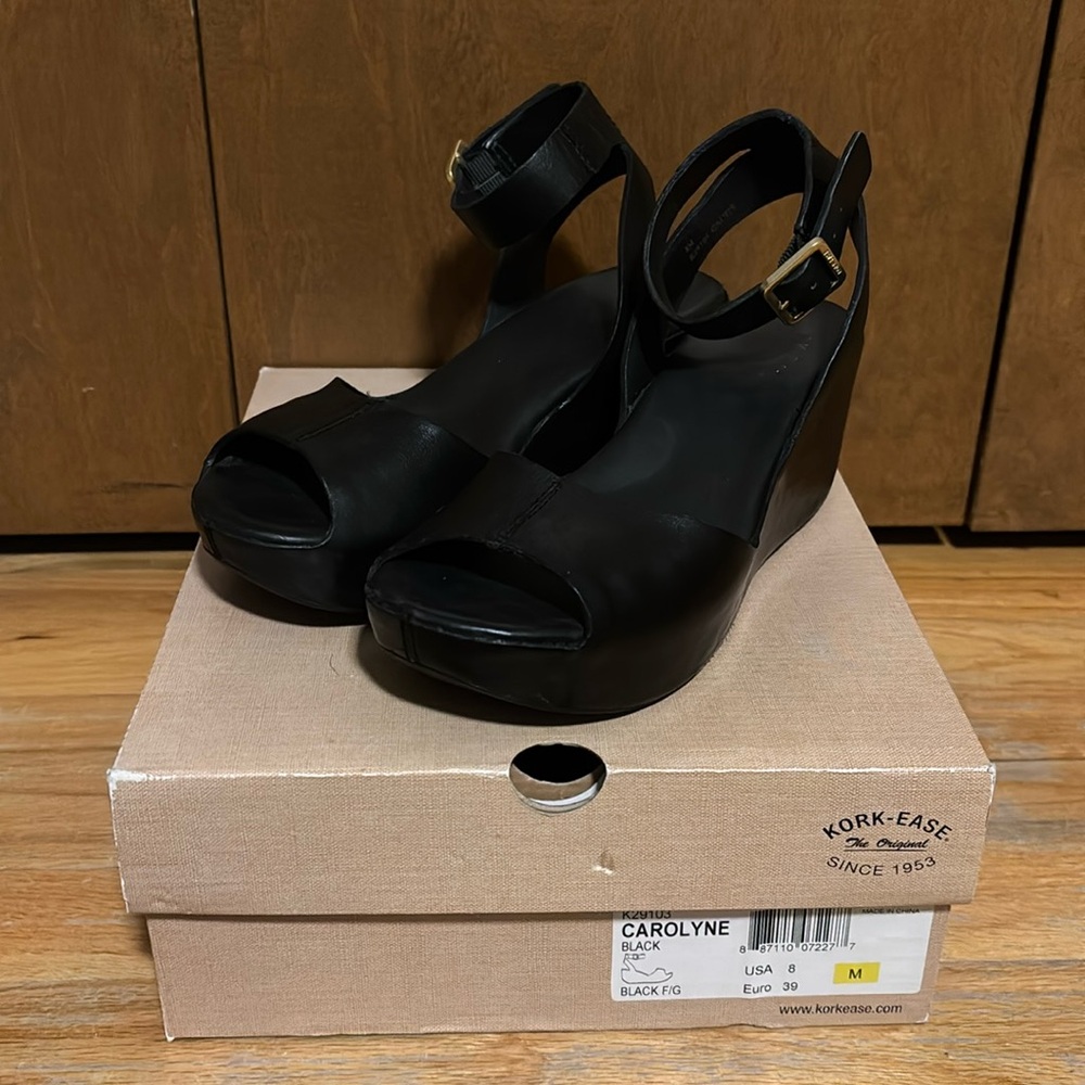 Kork-Ease Black Sandals